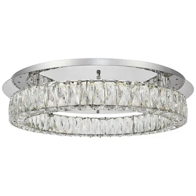 Elegant Lighting Monroe 25 1/2" Wide Chrome Led Chip Ceiling Light