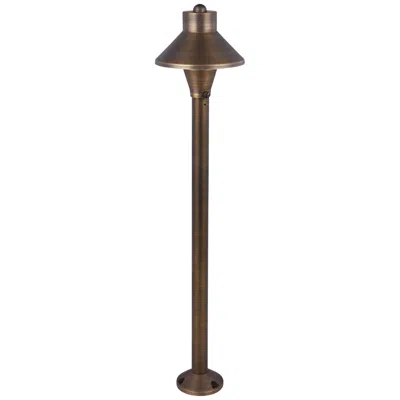 Elegant Lighting Narrow-cone 24" High Antique Brass Landscape Path Light