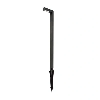 Elegant Lighting Outdoor 12v Cast Brass Modern Path Light 5.25 Inch Wide X 22 Inch High In Dark Bronze In Bronze Foncé;dark Bronze
