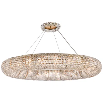 Elegant Lighting Paris 24 Lt Brass Chandelier Clear In Gold