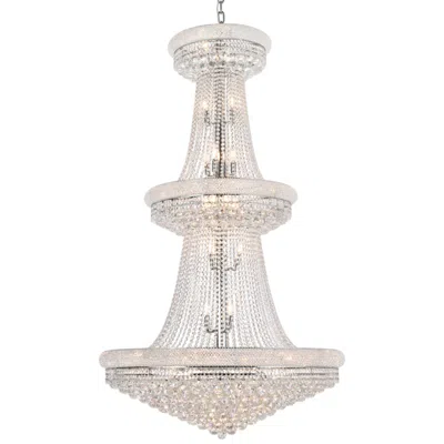 Elegant Lighting Primo 42" Wide Royal Cut Clear Crystal 38-light Chandelier
