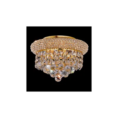 Elegant Lighting Primo Collection 3 Light Royal Cut Crystal Chandelier