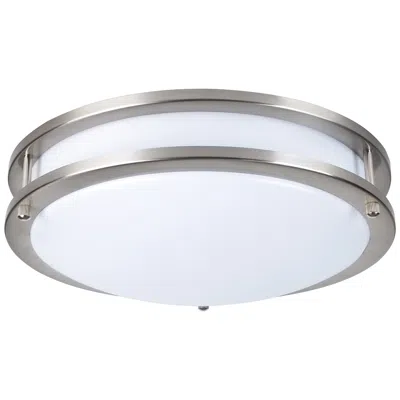 Elegant Lighting Ripple 14" Wide Brushed Nickel Led Ceiling Light