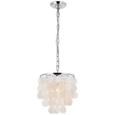 Elegant Lighting Selene 1 Lt Chrome Pendant