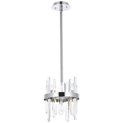 Elegant Lighting Serena 10" Crystal Round Pendant