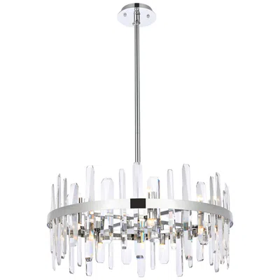 Elegant Lighting Serena 25" Crystal Round Pendant