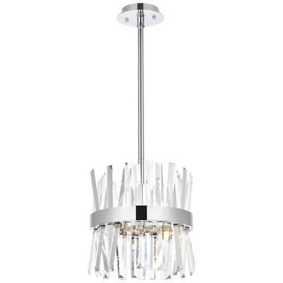 Elegant Lighting Serephina 12" Wide Chrome Crystal 6-light Mini Pendant