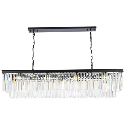 Elegant Lighting Sydney 12 Lt Chandelier Matte Black