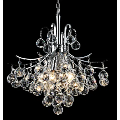 Elegant Lighting Toureg 16" Wide Chrome 6-light Crystal Chandelier