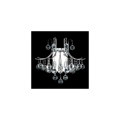 Elegant Lighting Toureg 16" Wide Chrome And Crystal Sconce By