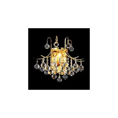 Elegant Lighting Toureg 16" Wide Gold And Crystal Sconce