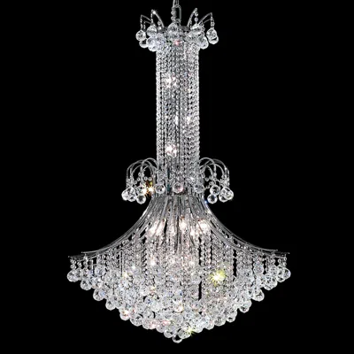 Elegant Lighting Toureg 35" Wide Chrome 16-light Crystal Chandelier