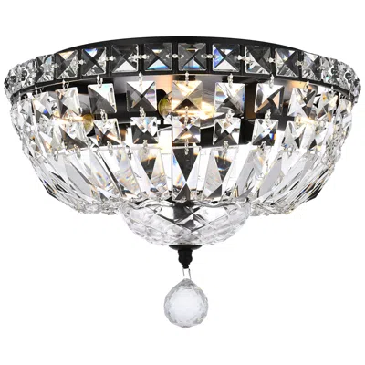 Elegant Lighting Tranquil 12" Wide Black Ceiling Light