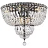 Elegant Lighting Tranquil 20" Black Flush Mount