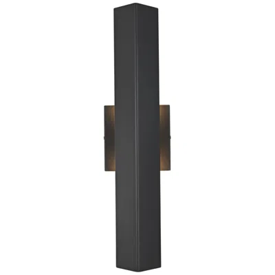 Elegant Lighting Troy 18" High Black Led Outdoor Wall Light