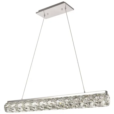 Elegant Lighting Valetta 36 1/2" Wide Chrome Led Linear Chandelier