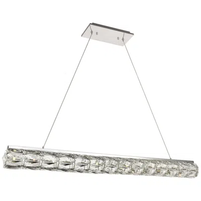 Elegant Lighting Valetta Integrated Led Chip Lt Chrome Chandelier Clear
