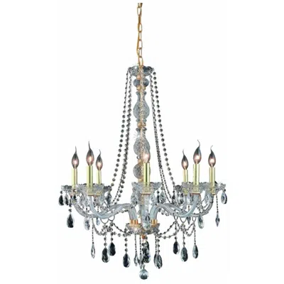 Elegant Lighting Verona 8 Lt Chrome Chandelier Clear