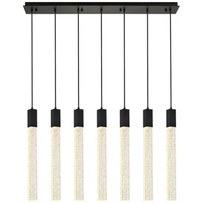 Elegant Lighting Weston 7 Lts Pendant In Black