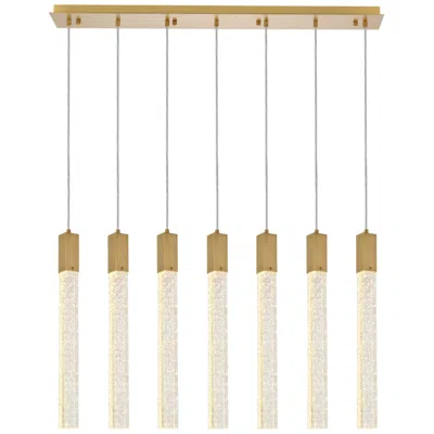 Elegant Lighting Weston 7 Lts Pendant In Satin Gold