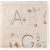 Elegant Baby Alphabet Cotton Knit Blanket In Rainy Day
