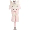 Elegant Baby Terry Velour Hooded Unicorn Towel In Unicorn