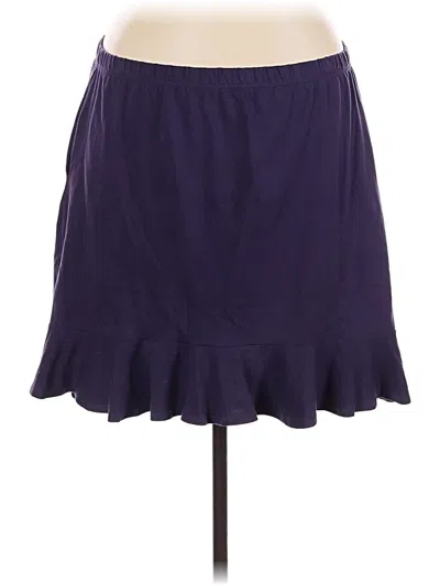 Pre-owned Elegantees Casual Skirt In Purple