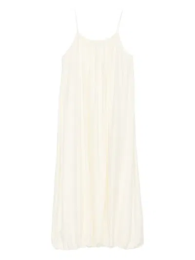 Eleh Balloon-hem Spaghetti-strap Maxi Dress In Nude