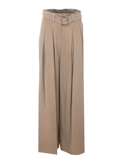 Eleh Beige Pants In Neutral