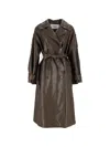 BELTED DOUBLE-BREASTED TRENCH COAT