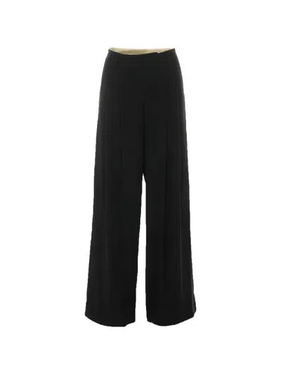 Eleh Belt-loop Pleated Trousers In Black