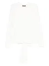 Eleh Bow-embellished Jumper In White
