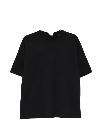 Eleh Bow-tie T-shirt In Black