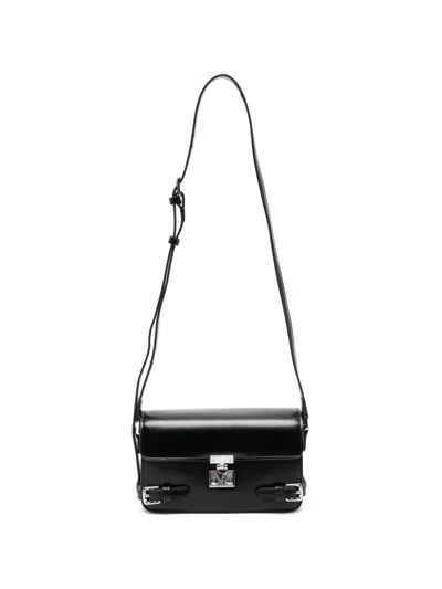 Eleh Buckle-detail Cross-body Bag In Black