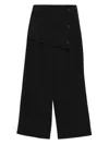 Eleh Button-embellishment Trousers In Black
