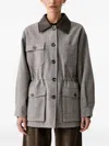 Eleh Button-fastening Single-breasted Coat In Gray