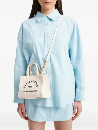 Eleh Button-up Oversized Shirt In Blue