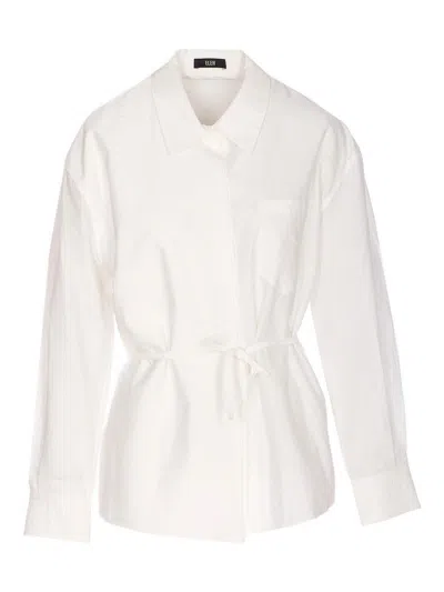 Eleh White Shirt With Frontal Buttons Closure