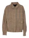 Eleh Check Jacket In Brown