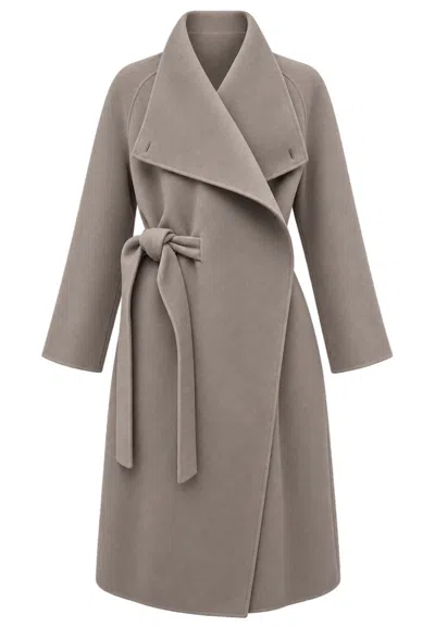 Eleh Coat  With Belt In Gray