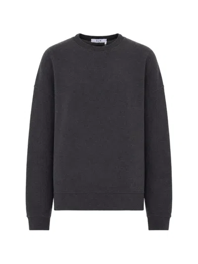 Eleh Crew-neck Drop-shoulder Sweater In Gray