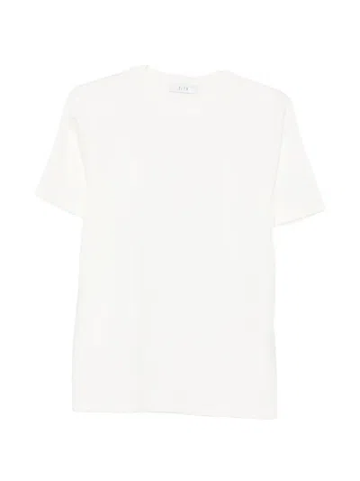 Eleh Crew-neck Short-sleeve T-shirt In White
