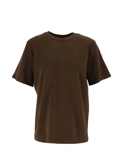 Eleh Crew-neck T-shirt In Brown