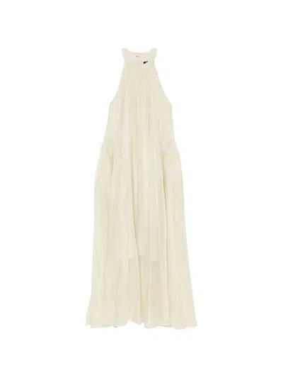 Eleh Crinkled Maxi Dress In Neutral