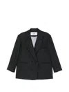 Eleh Double-breasted Jacket In Blue