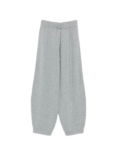 Eleh Drawstring-waist Track Pants In Gray