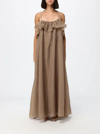 Eleh Dress Woman Color Mud In Brown