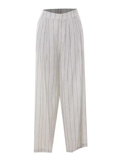 Eleh Ecru Pants In Gray