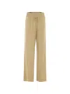 Eleh Elasticated Drawstring Track Pants In Brown