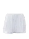 Eleh Elasticated Embroidered Shorts In White